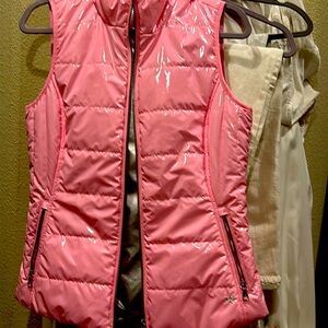 Pink puffer vest